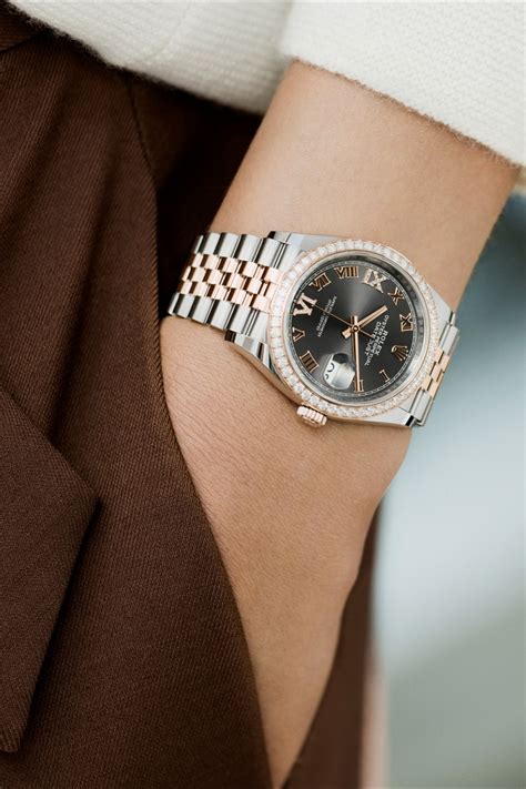 rolex date just 36 mm gold silver woman|Rolex datejust 36mm price.